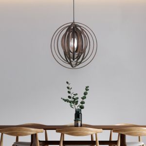 Brązowa lampa wisząca nowoczesna, Xoelle