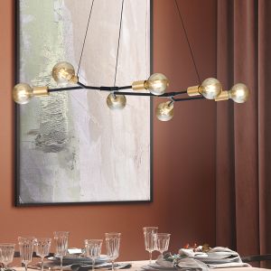 Czarna lampa wisząca nowoczesna, Kyan