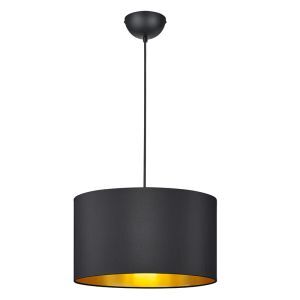 Czarna lampa wisząca nowoczesna, Jeany