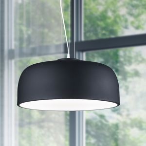 Czarna lampa wisząca nowoczesna, Alnon