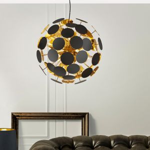 Czarna lampa wisząca nowoczesna, Xinhe