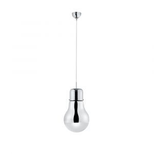 Chromowana lampa wisząca design, Laryssa