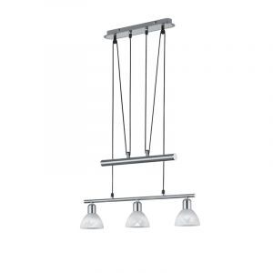 Niklowa lampa wisząca nowoczesna, Gustav
