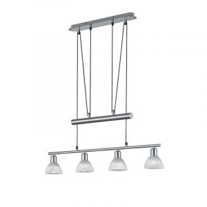 Niklowa lampa wisząca nowoczesna, Gustav
