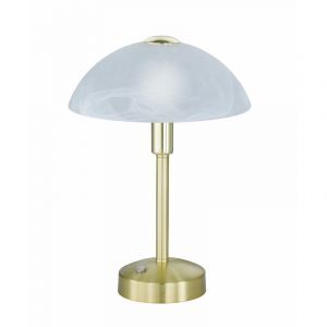 Mosiądz lampa biblioteczna klasyczna, Notaris, 4W, 3000K LED, z przełącznik