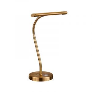Brązowa lampa stołowa nowoczesna, Eliza, 4W, 3000K LED, z przełącznik