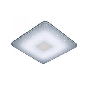 Biały plafon sufitowy nowoczesny, Lev, 30W, regulowana ciepła do zimnej bieli LED, z pilot