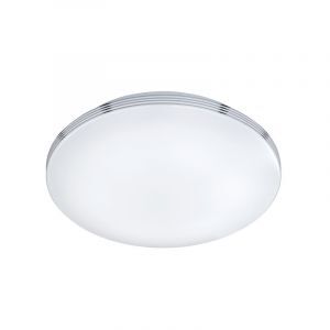 Chromowana lampa łazienkowa sufitowa plastikowa, Brunella, 18W, 3000K LED, IP44