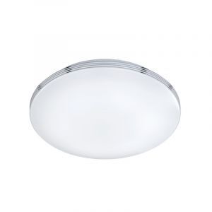 Chromowana lampa łazienkowa sufitowa plastikowa, Brunella, 24W, 3000K LED, IP44