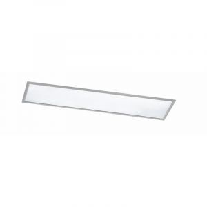 Niklowy plafon sufitowy nowoczesny, Badria, 30W, 3000K LED