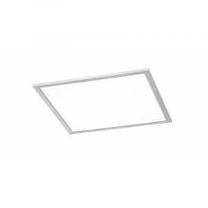 Niklowy plafon sufitowy nowoczesny, Badria, 25W, 3000K LED