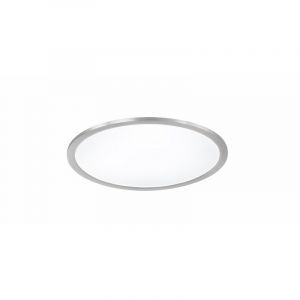 Niklowy plafon sufitowy nowoczesny, Badria, 25W, 3000K LED
