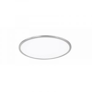 Niklowy plafon sufitowy nowoczesny, Badria, 30W, 3000K LED