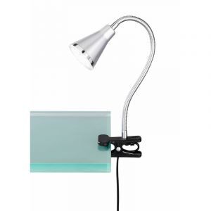 Srebreny reflektor z klamrą plastikowy, Taimi, 3,8W, 3000K LED, z przełącznik