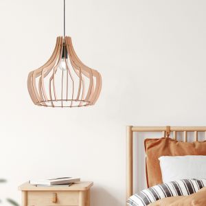 Drewniana lampa wisząca rustykalna, Valenthina