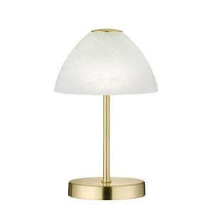 Niklowa lampa stołowa nowoczesna, Aaron, 2,5W, 3000K LED, z przełącznik