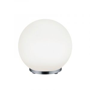 Chromowana lampa stołowa nowoczesna, Berkant, 5,5W, 3000K LED, z pilot