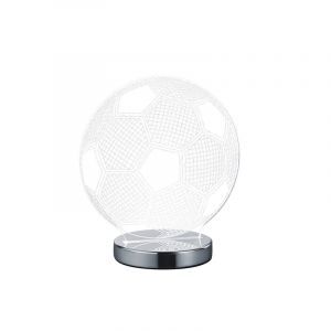Chromowana lampa stołowa design, Berit, 7W, regulowana ciepła do zimnej bieli LED, z przełącznik