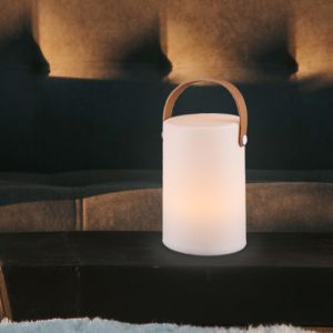 Biała lampa stołowa ogrodowa nowoczesna, Marso, 1W, 3000K LED, IP44, z przełącznik