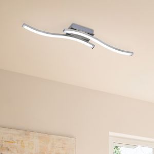 Niklowy plafon sufitowy design, Go, 5W, 3000K LED