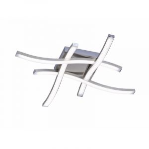 Niklowy plafon sufitowy design, Go, 5W, 3000K LED