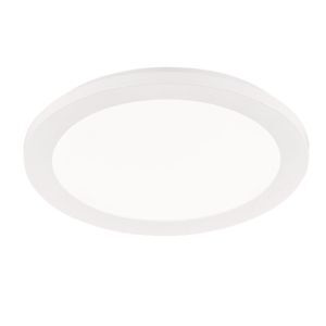 Biały plafon sufitowy nowoczesny, Gistrup, 15W, 3000K LED, IP44, ściemniana w 3 krokach