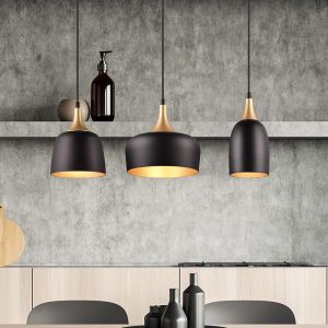 Czarna lampa wisząca nowoczesna, Declan