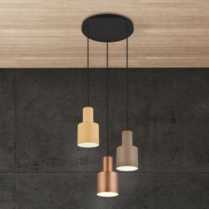 Ciemnoszara lampa wisząca nowoczesna, Amila