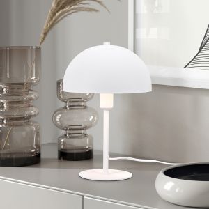 Biała lampa stołowa nowoczesna, Fransisca, z przełącznik