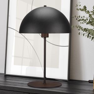 Czarna lampa stołowa nowoczesna, Fransisca, z przełącznik
