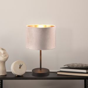 Beżowa lampa stołowa nowoczesna, Ercan