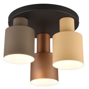 Ciemnoszara lampa sufitowa nowoczesna, Amila