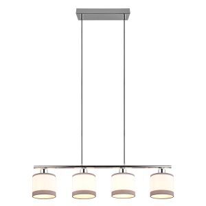 Biała lampa wisząca nowoczesna, Denley