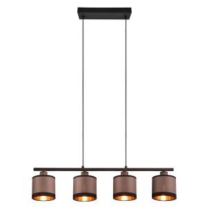 Ciemnoszara lampa wisząca nowoczesna, Denley