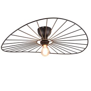 Czarna lampa sufitowa industrialna, Dejan