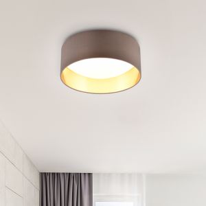 Ciemnoszary plafon sufitowy nowoczesny, Erdi, 12W, 3000K LED