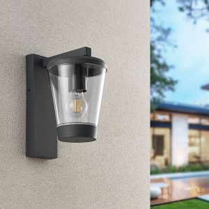 Antracytowa lampa zewnętrzna nowoczesna, Kerstin, IP44