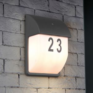 Antracytowy kinkiet zewnętrzny z czujnikiem zmierzchu nowoczesny, Remmert, IP44