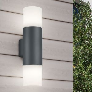 Antracytowa lampa zewnętrzna nowoczesna, Fjelso, IP44