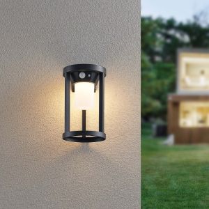 Czarna lampa solarna stołowa aluminiowa, Winston, 2W, 3000K LED, IP54