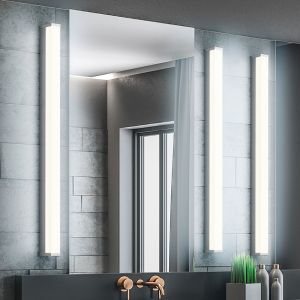 Chromowany kinkiet łazienkowy nowoczesny, Celesta, 20W, 3000K LED, IP44