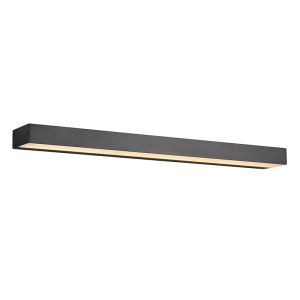 Czarny kinkiet łazienkowy nowoczesny, Basma, 8W, 3000K LED, IP44