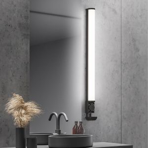 Czarny kinkiet łazienkowy nowoczesny, Bernou, 21W, 3000K LED, IP44