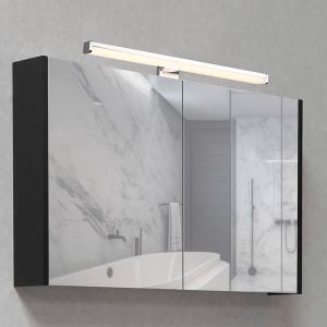 Chromowany kinkiet łazienkowy nowoczesny, Celal, 7,5W, 3000K LED, IP44
