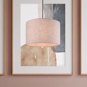Niklowa lampa wisząca vintage, Milco