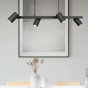 Czarna lampa wisząca nowoczesna, Kaso