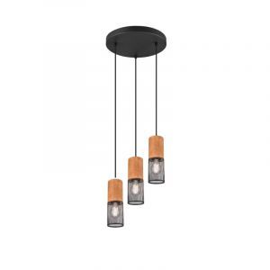 Czarna lampa wisząca nad stół do jadalni vintage, Jessica