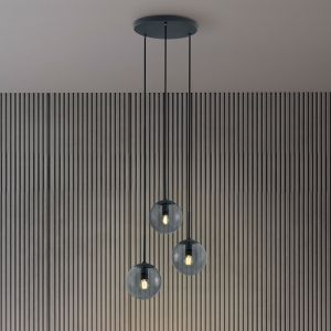 Antracytowa lampa wisząca nowoczesna, Resi
