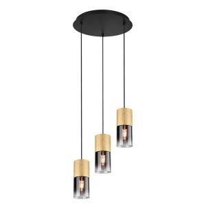 Mosiądz lampa wisząca nowoczesna, Amadi