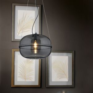 Czarna lampa wisząca design, Syreeta